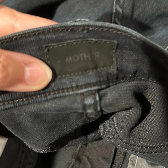 Mother The Insider Crop Step Fray Jeans Size 27 - Picture 7 of 11